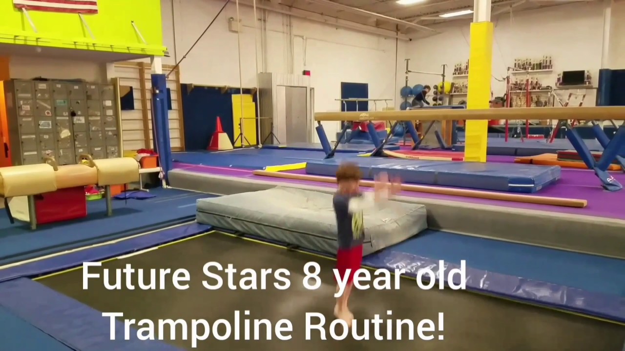 Future Stars Gymnastics age 8 Trampoline Routine 2020 - YouTube