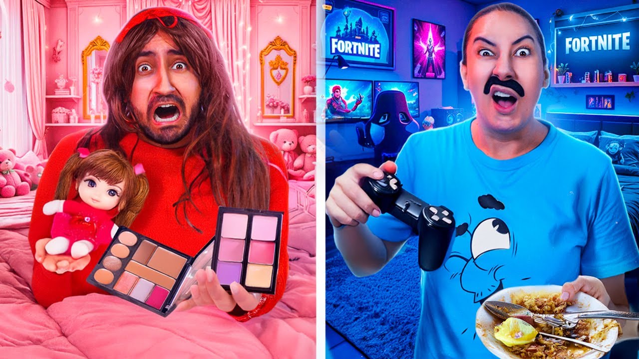 TROCAMOS DE VIDA POR 1 DIA! (Me arrependi)