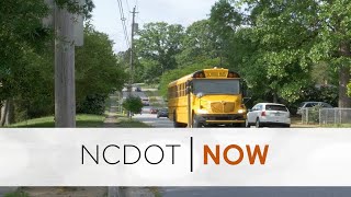 NCDOT Now: Aug. 25 - School Bus Safety; Take the Train to the UNC Game; Kids Discount Train Tickets