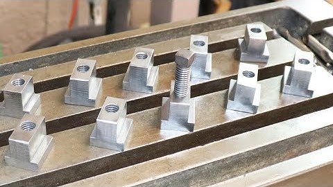 Machining DIY T-Slot Nuts Utilizing Induma-Bridgeport Mill
