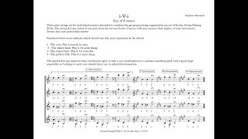 Tuning Drills: i-V-i in A minor