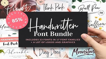 Handwritten Font Bundle is back! Font Free Download