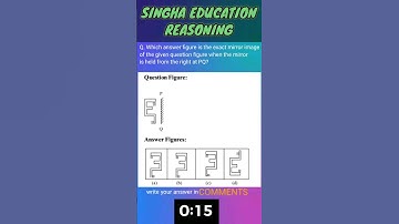 1.🔍 Mirror Image Reasoning Challenge for #SSC CGL #CHSL #MTS etc #Shorts #youtube #SinghaEducation