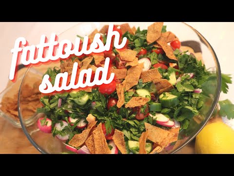 PERFECT AUTHENTIC LEBANESE FATTOUSH SALAD | UN-BORING SALAD IDEAS | Everything But Pasta