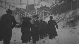 Crossing Ice Bridge At Niagara Falls 1904