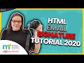 HTML EMAIL SIGNATURE: how to create an email signature, in HTML, for Outlook, and customise it!