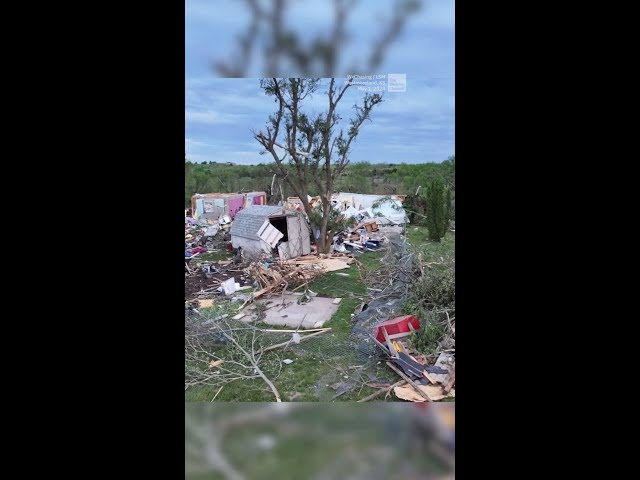 Kansas Tornado Damage Seen In Drone Video