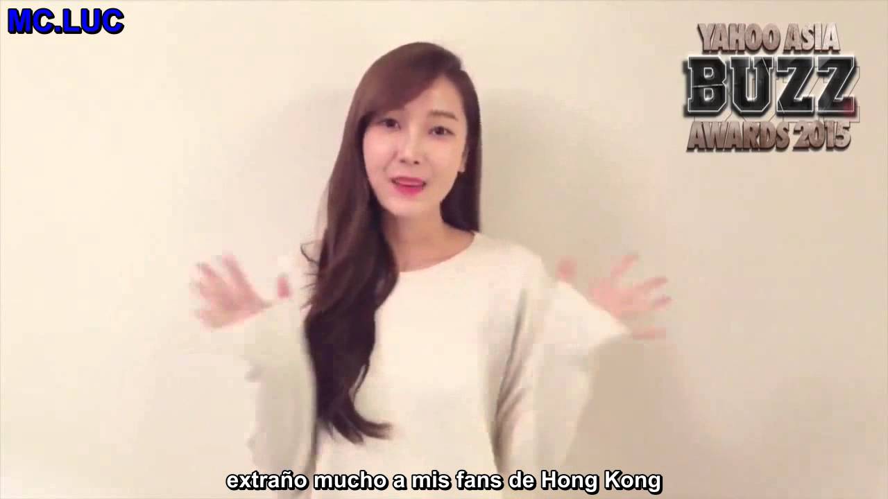 151208 Jessica - Yahoo Asia BUZZ Awards 2015 Message - sub español