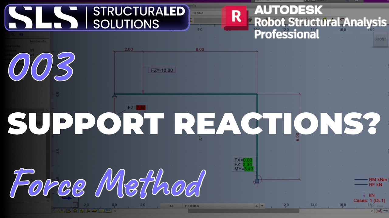 003 Force Method | Autodesk Robot Structural Analysis - YouTube