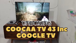 Unboxing Google TV Coocaa 43Z72 43 Inc |Galeri Adzra