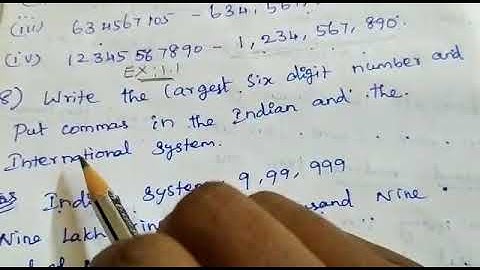 6th std maths 1st lesson ex.1.1 q.no 8,9,10,11&12