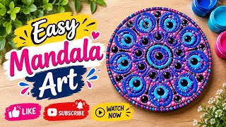 Details DIY dot mandala art 🖼️ follow @ArtBloomStudio7 #mandalaart #mandala #youtube #viral #artbloomstudio  Guide