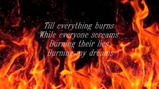 Everything burns-Anastacia ft Ben Moody (lyrics on the screen)