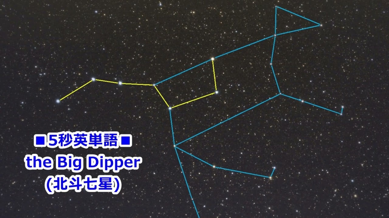 北斗 七星 英語 で