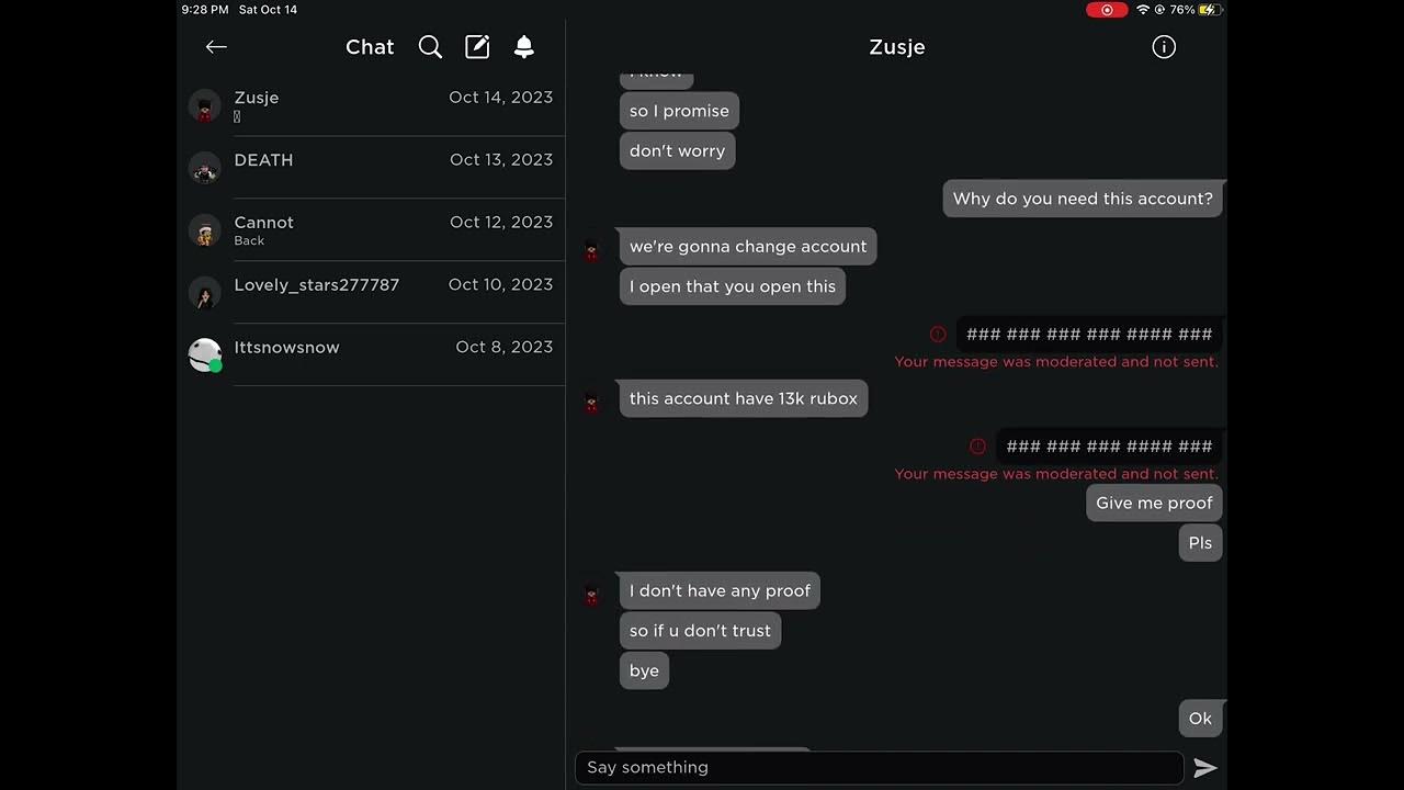 Girl, trying to hack me again, and threatening me she’s gonna block me ...