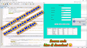 Aplikasi Data Produk dengan Java netbeans dan database MySql