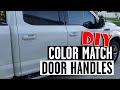 DIY Color Match Door Handles 2015 Ford F150 in Pearl White