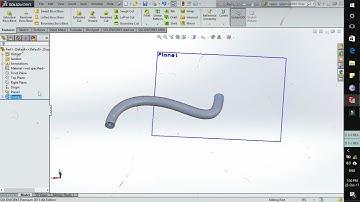 How to use Swept Boss/Base Feature - SolidWorks Tutorial | Tech Hawk