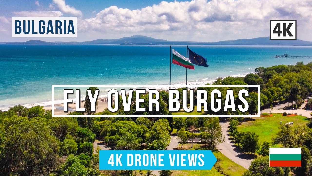 Бургас с высоты 4K 🇧🇬 | Захватывающий воздушный тур над болгарской жемчужиной у моря