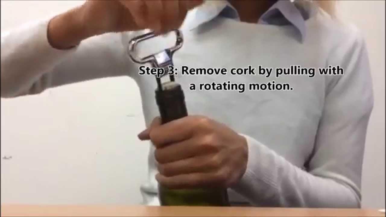 How to use a 2 pronged cork puller (wine opener) Prowine YouTube