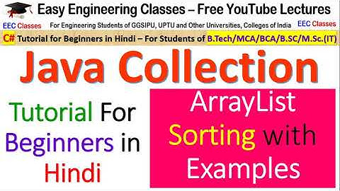 Java ArrayList Tutorial #3 - Ascending and Descending Sort in Array List | Java Tutorial in Hindi