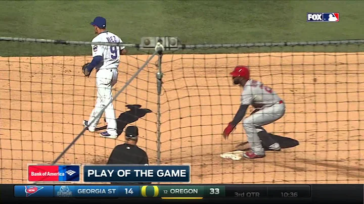 Russell dives and flips for the last out