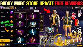 FF Max 🔥 Buddy Mart Store Update 🥳 Free Rewards | Event Free Fire | FF Max New Event Update Today