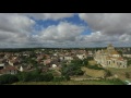 Drone over abbaye saintjouin de marnes