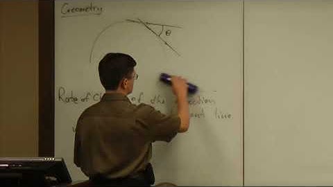 Lecture 2011.07.06 Part 01/2 Curvature Explained Geometrically