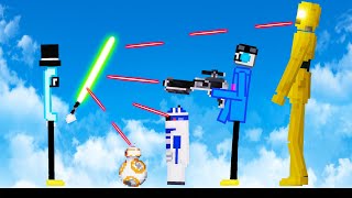 We Blow Up Every Star Wars Droid and Become Lightsaber Masters in People Playground!