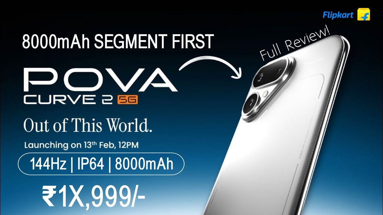 Tecno Pova Curve 2 5G Leaks⚡ 144Hz Curved AMOLED & 8000mAh Beast! Under ₹15,000?