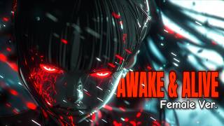 Nightcore – Awake & Alive (Female Version) | Dark Metal 🔥