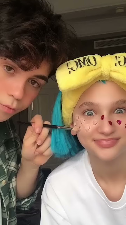 doing my sister’s makeup ✨ w/ liza