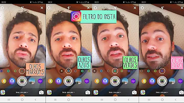 Qual é o filtro do olho azul Instagram?