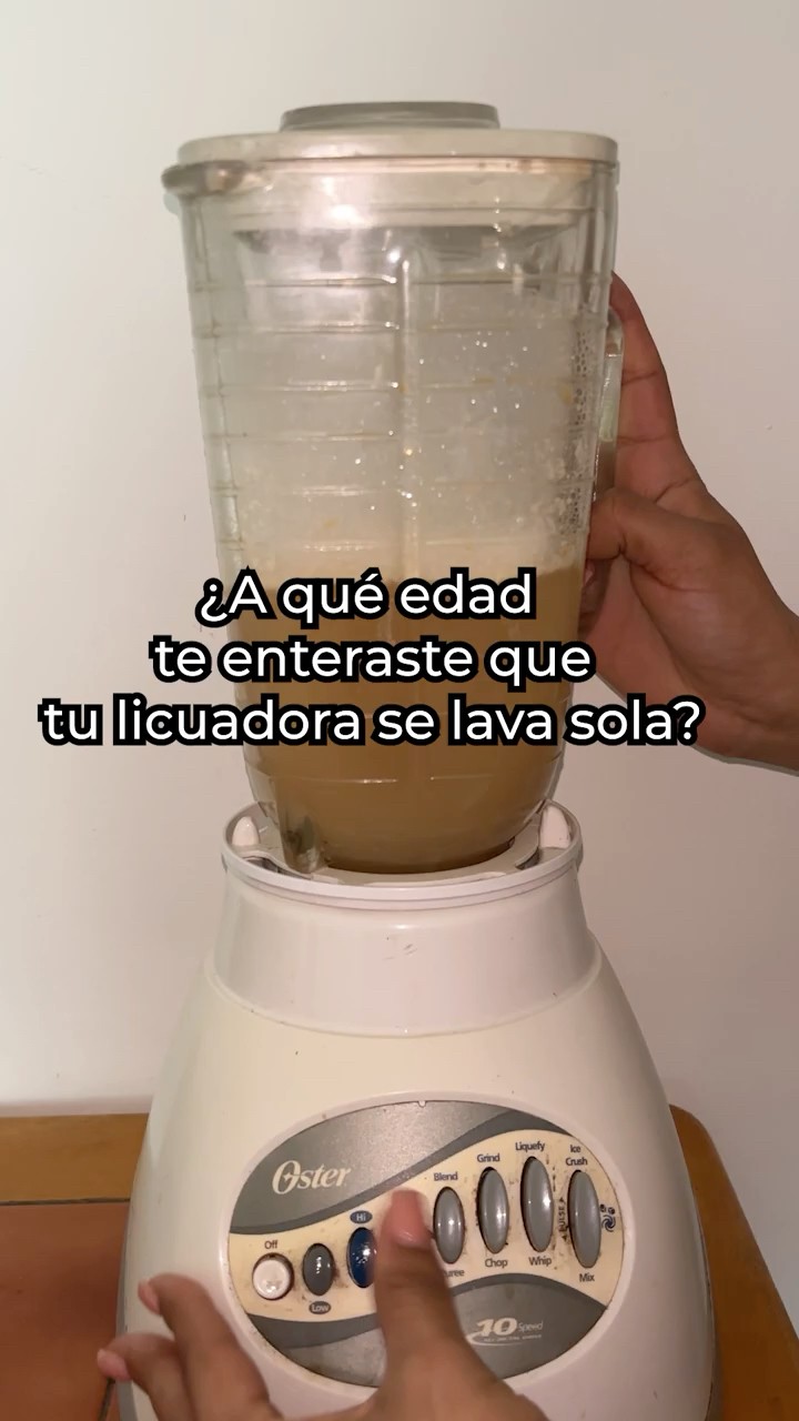 Truco para lavar tu licuadora