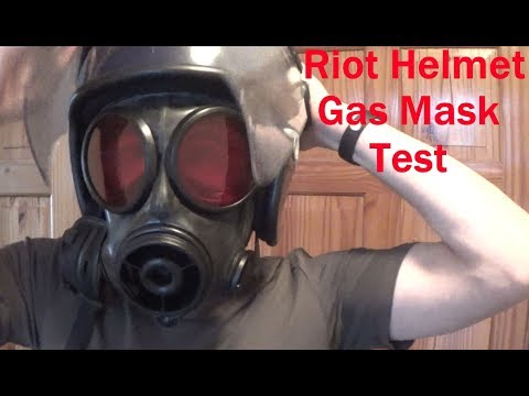 Riot Helmet Gas Mask compatibility