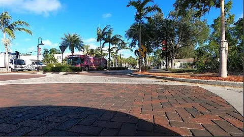 Driving - Bonita Spring Down Town - 4K