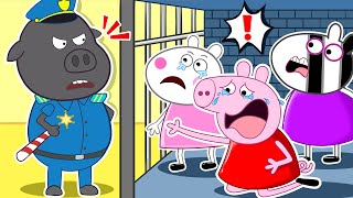 Oh no !! Peppa Pig Doesn't Want To Go To Jail | Peppa Pig Funny Animation