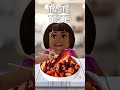 Dora tries Spicy Chicken Challenge 🤤🌶️ #shorts