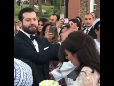 رقص عمر يوسف وكندة علوش في زفافهما