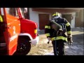 rescue of a cat by firefighters