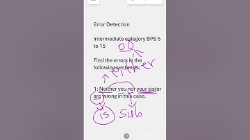 Error Detection| IBA past paper| Intermediate category BPS 5 to 15 jobs 
