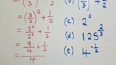 Application of Laws of Indices