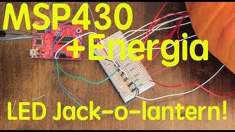 LED Jack-o-lantern built with TI MSP-430 Launchpad and Energia