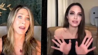 JENNIFER ANISTON ANGELINA JOLIE FUNNY VIDEOCALL NEW