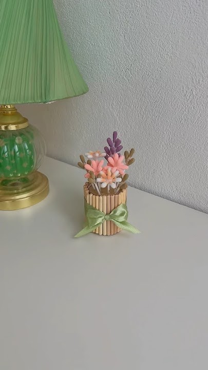 Мини-букет из ватных палочек 💐 не забудь поставить лайк и подписаться ...