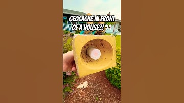 Have you ever found a cache hidden outside of a house? Usually it’s the home owner that hid it! 🏡