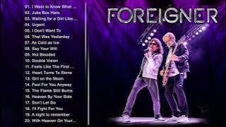 Foreigner Greatest Hits - Complete Greatest Hits Full Album of Foreigner