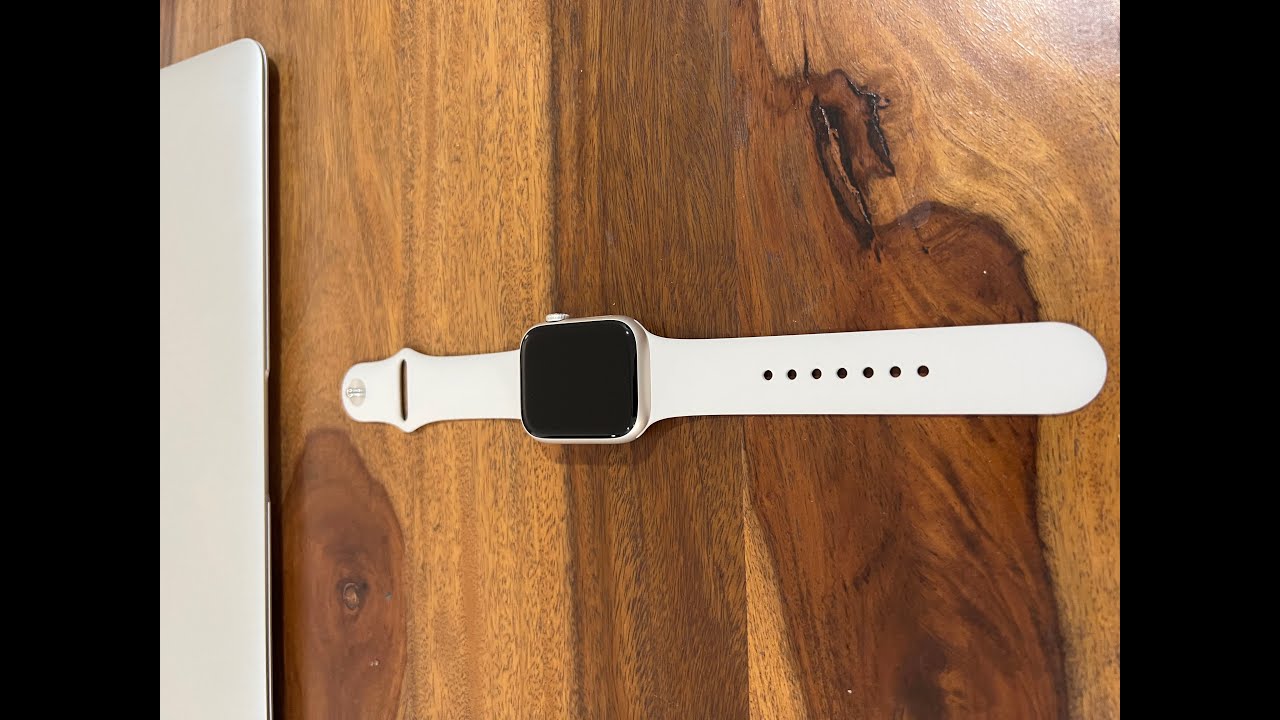 Apple Watch Series 8 GPS+Cellular mm Starlight with Sports Band  unboxing and setting up