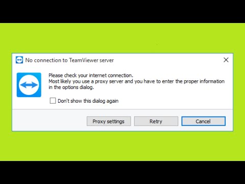 How To Fix - No Connection To TeamViewer Server - Please Check Your Internet Connection Error